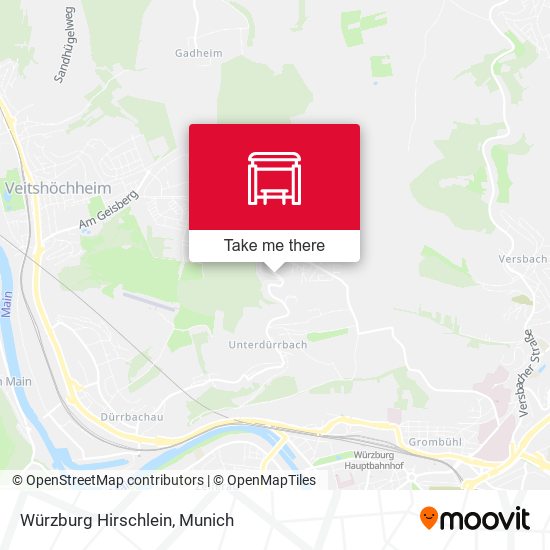Würzburg Hirschlein map