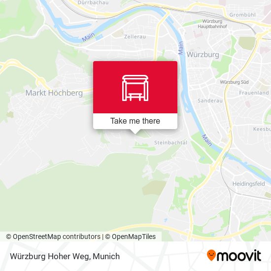 Würzburg Hoher Weg map