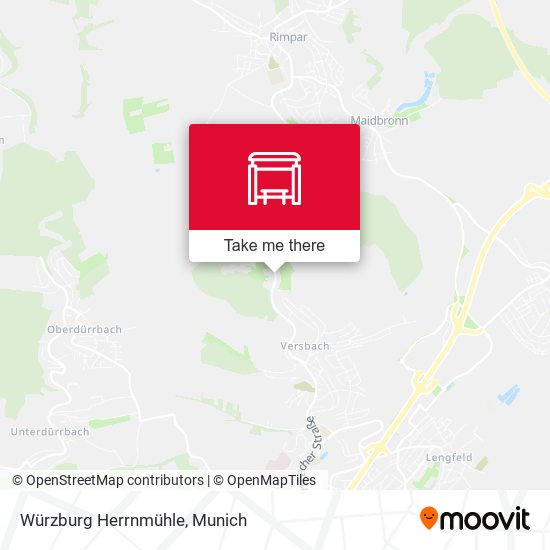 Würzburg Herrnmühle map