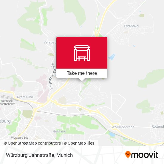 Würzburg Jahnstraße map