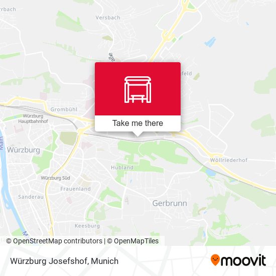 Würzburg Josefshof map