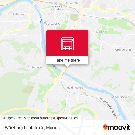 Würzburg Kantstraße map