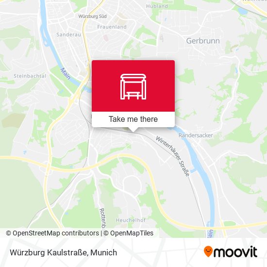 Würzburg Kaulstraße map