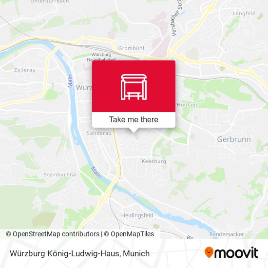 Würzburg König-Ludwig-Haus map