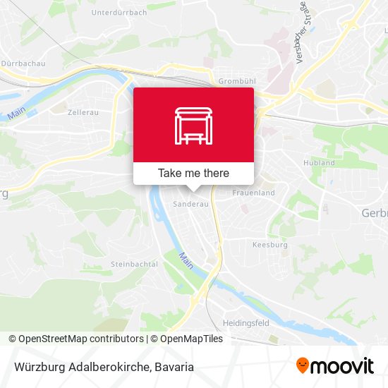 Würzburg Adalberokirche map
