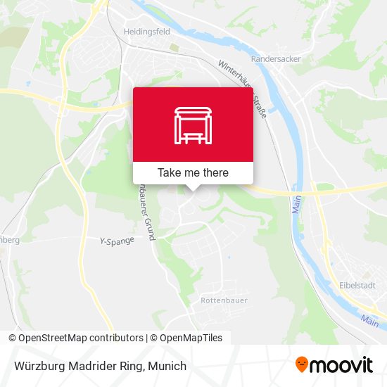 Würzburg Madrider Ring map