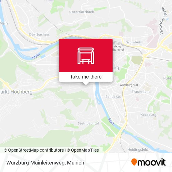 Würzburg Mainleitenweg map