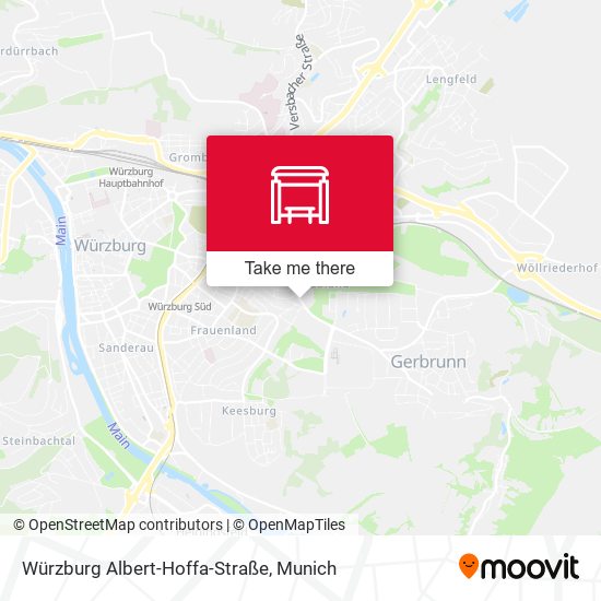 Würzburg Albert-Hoffa-Straße map