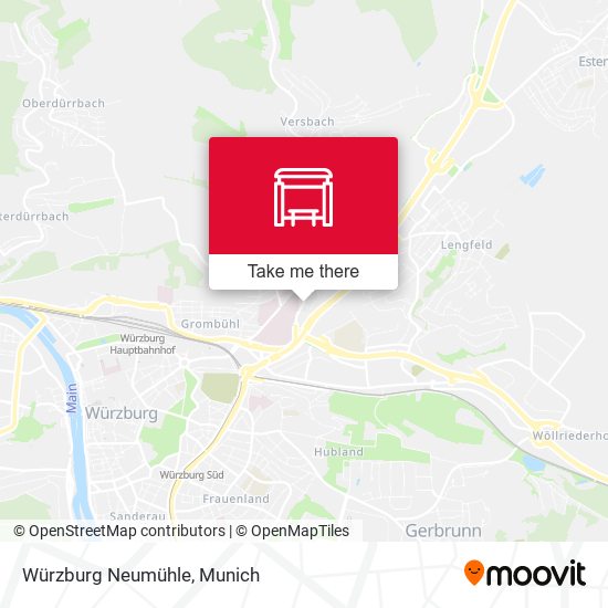 Würzburg Neumühle map