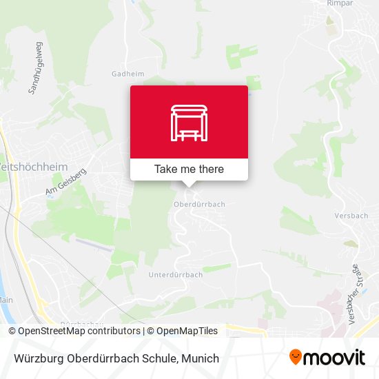 Würzburg Oberdürrbach Schule map