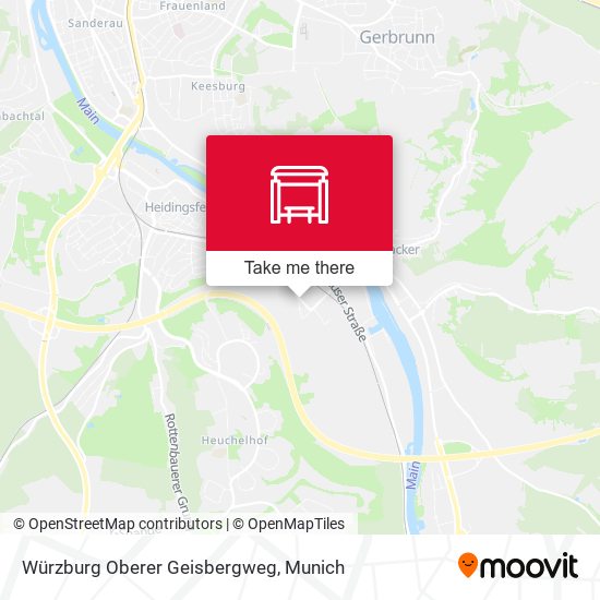 Würzburg Oberer Geisbergweg map