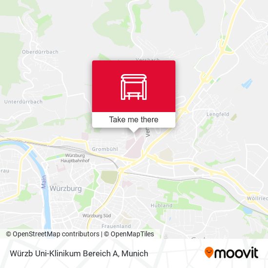 Würzb Uni-Klinikum Bereich A map