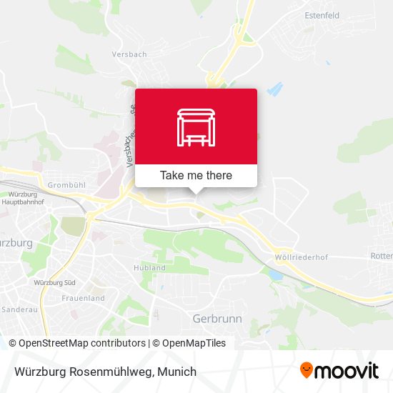 Würzburg Rosenmühlweg map