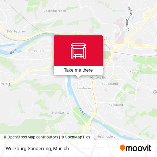 Карта Würzburg Sanderring