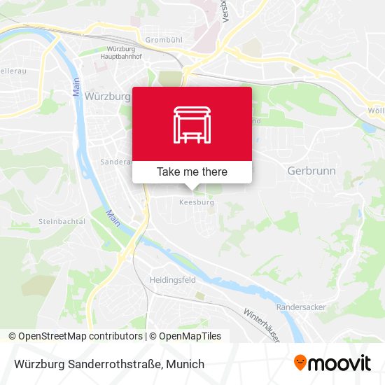 Würzburg Sanderrothstraße map