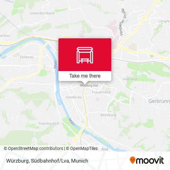 Würzburg, Südbahnhof/Lva map