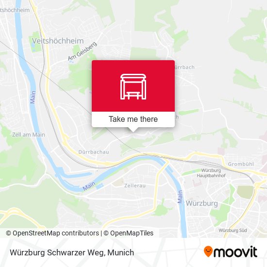 Würzburg Schwarzer Weg map