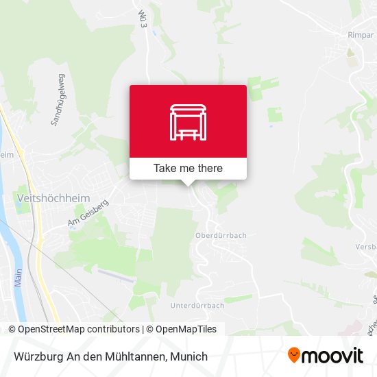 Würzburg An den Mühltannen map