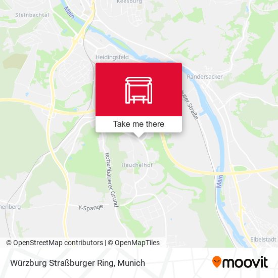 Würzburg Straßburger Ring map