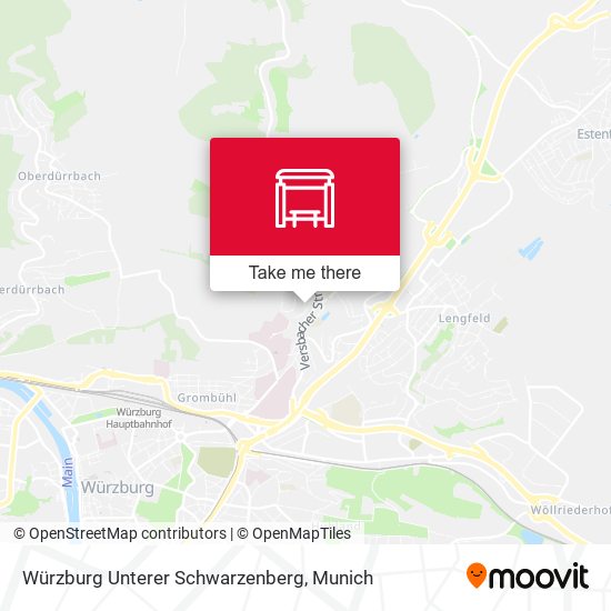Würzburg Unterer Schwarzenberg map
