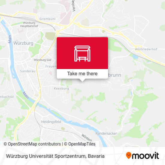 Würzburg Universität Sportzentrum map