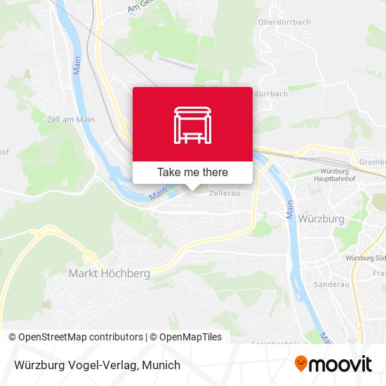 Würzburg Vogel-Verlag map