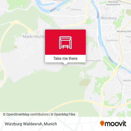 Würzburg Waldesruh map