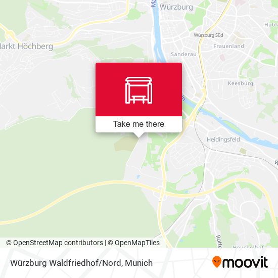 Würzburg Waldfriedhof/Nord map