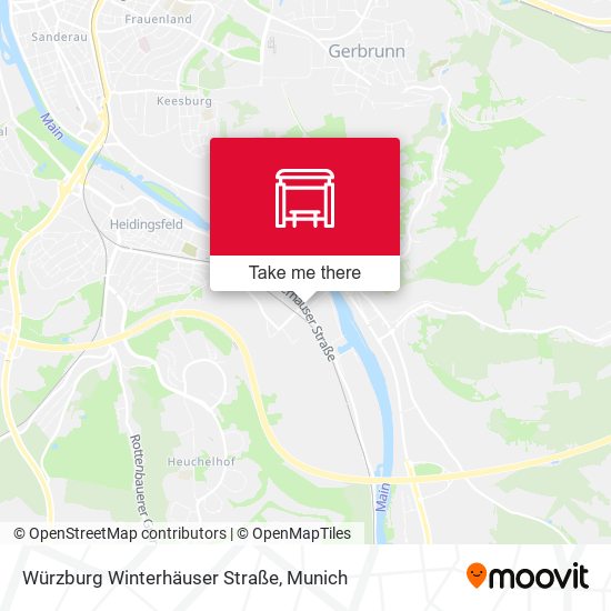 Würzburg Winterhäuser Straße map