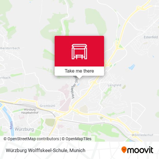 Würzburg Wolffskeel-Schule map