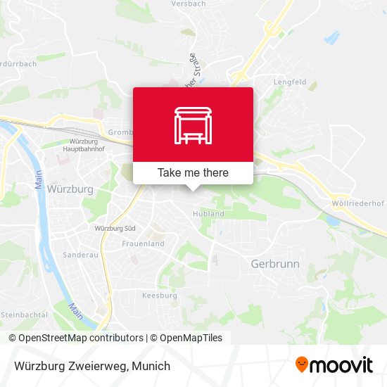 Würzburg Zweierweg map