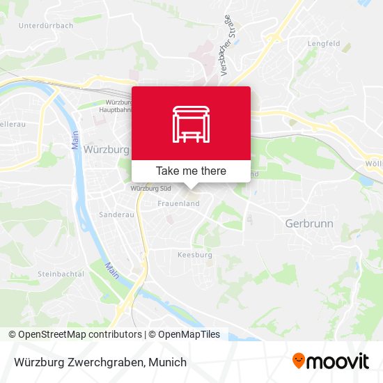 Würzburg Zwerchgraben map