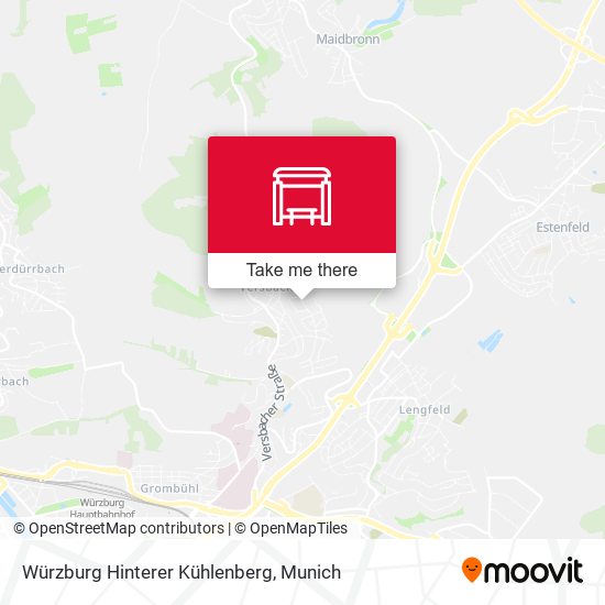 Würzburg Hinterer Kühlenberg map