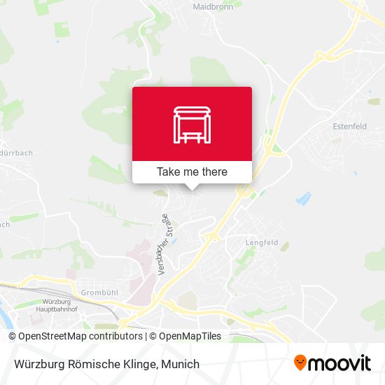 Würzburg Römische Klinge map
