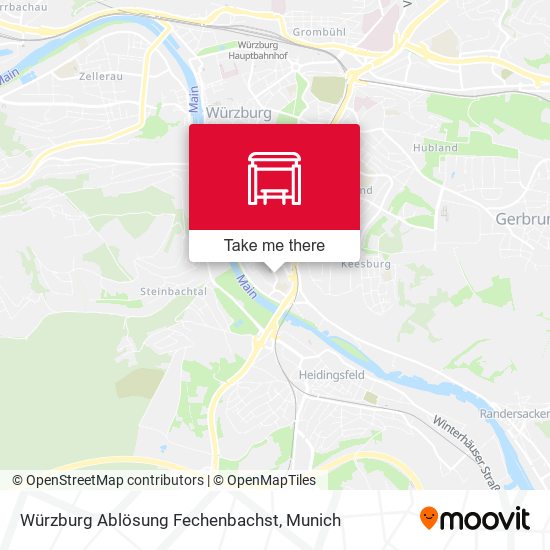 Würzburg Ablösung Fechenbachst map