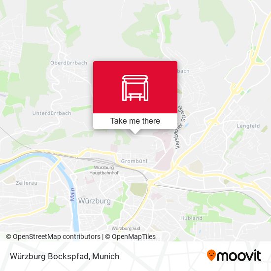 Würzburg Bockspfad map