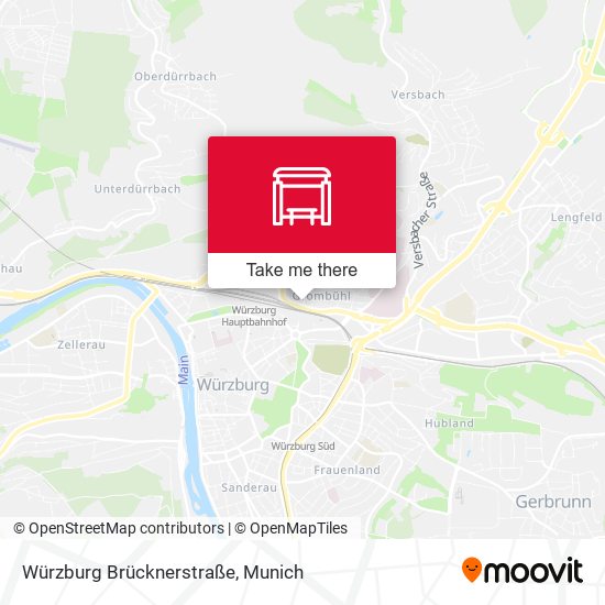 Würzburg Brücknerstraße map