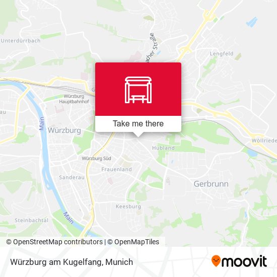 Würzburg am Kugelfang map