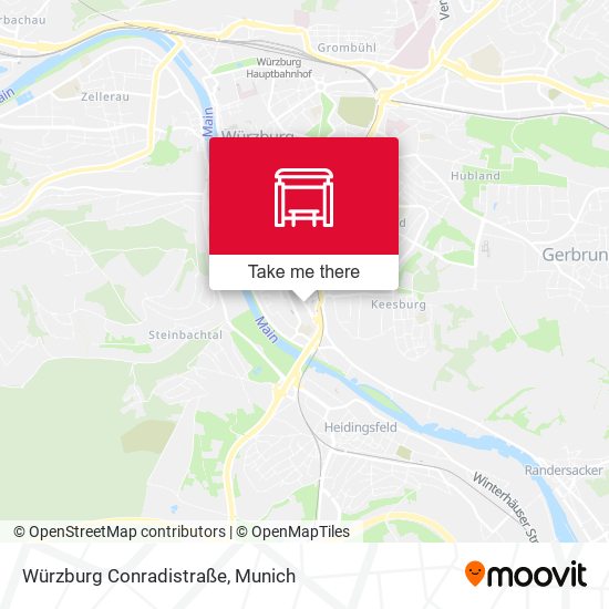 Würzburg Conradistraße map