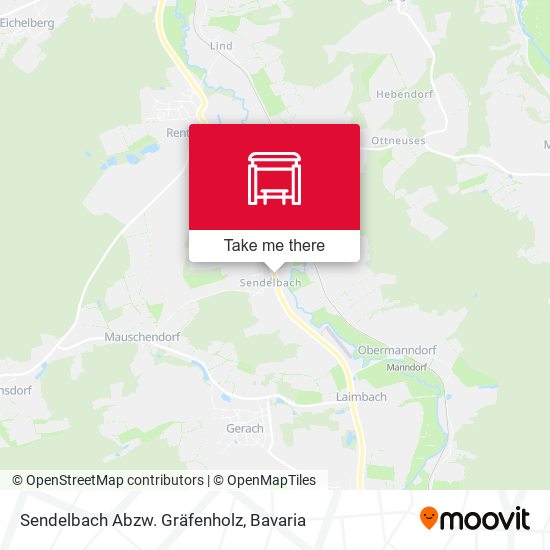 Sendelbach Abzw. Gräfenholz map
