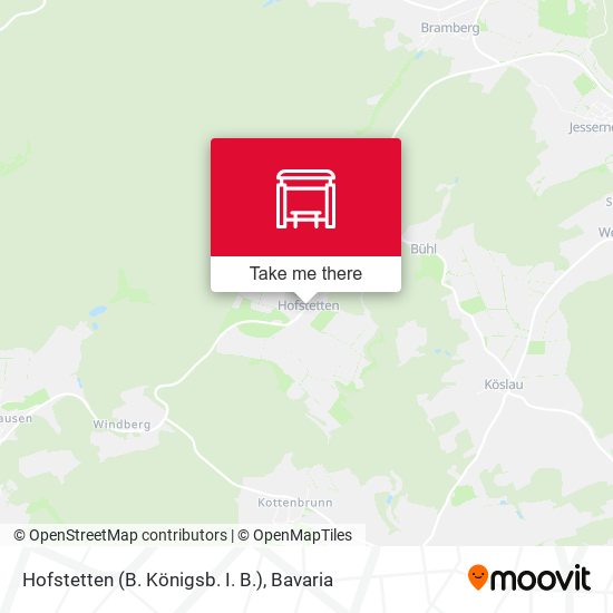 Hofstetten (B. Königsb. I. B.) map