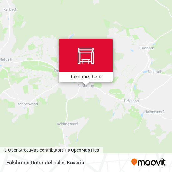 Falsbrunn Unterstellhalle map