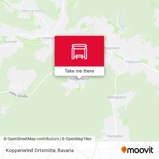 Карта Koppenwind Ortsmitte