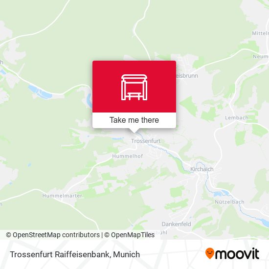 Trossenfurt Raiffeisenbank map