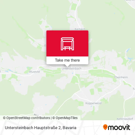 Карта Untersteinbach Hauptstraße 2