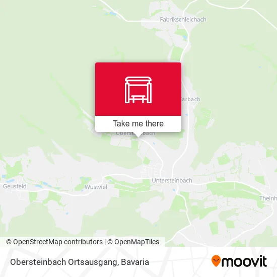 Карта Obersteinbach Ortsausgang