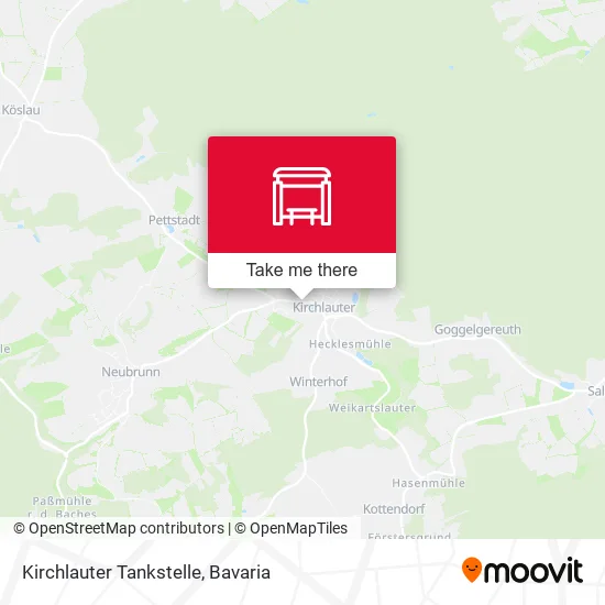 Карта Kirchlauter Tankstelle