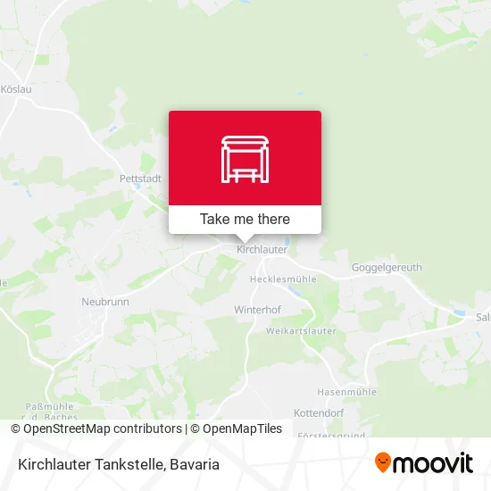 Карта Kirchlauter Tankstelle