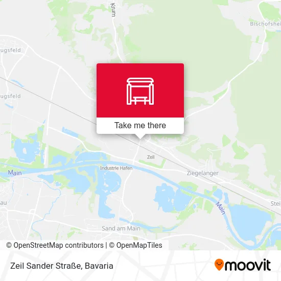 Карта Zeil Sander Straße