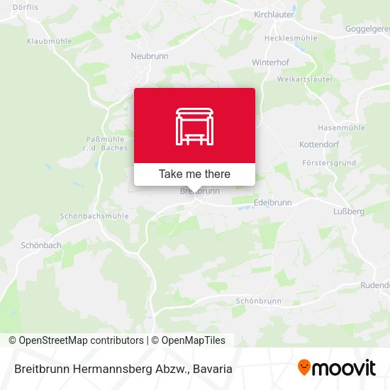 Breitbrunn  Hermannsberg Abzw. map